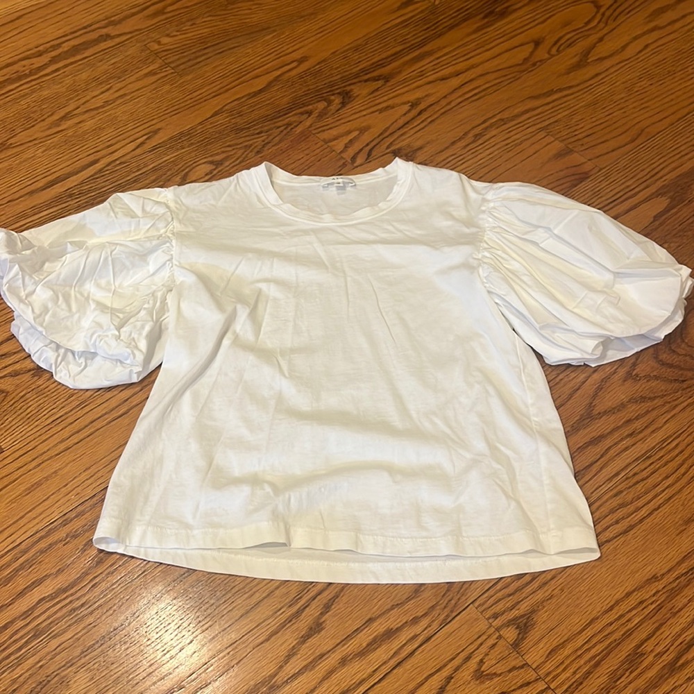 A.L.C Woman’s White Puffed Short Sleeve Size XS